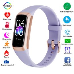 Bracelets Trosmart C60 Smart Band Fitness Tracker Température corporelle Bracelet Smart Femmes Hommes Smartwatch Sport Silicone Smartband Arferproof