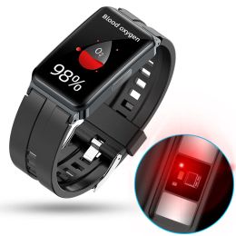 Polsbandjes ugumo EP01 bloedglucosesuiker Smart Watch ECG HRV lichaamstemperatuur bloeddruk monitoring slimme armband voor mannen vrouwen