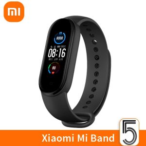 Bracelets Xiaomi Mi Band 5 Bracelet intelligent Version globale AMOLED SMARTBAND Fitness Traker Traker Bluetooth Sport Smart Watch Smart