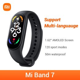 Bracelets xiaomi mi-bande 7 1,62 pouces Bracelet intelligent AMOLED 2022 MIBAND 7 CN Version de base