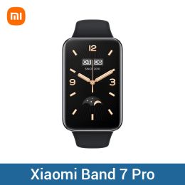 Pulseras Xiaomi Mi Band 7 Pro 1.64 pulgadas Pulsera inteligente AMOLED Madera 2022 Miband 7 Pro Negro o Blanco