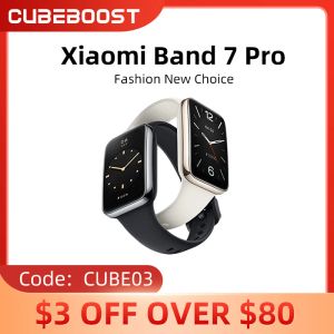 Bracelets xiaomi mi-bande 7 Pro Smart Watch Amoled Screen Blood Oxygen Fitness Traker Bluetooth étanche avec GPS NFC CN Version