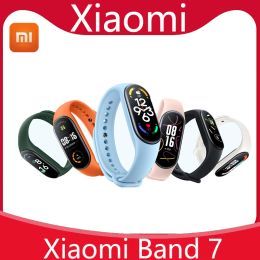 Pulseras Xiaomi mi banda 7 Sport Wutband Heart Fitness Tracker Miband 7 Amoled Screen Smart Band 6 Color Bracelet que