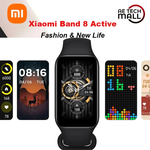 Bracelets Xiaomi Smart Band 8 Active Global Version 1.47 '' Advanced Sleep Fitness Tracking 50 + Sport Modes 14days Battery Bluetoot