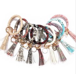Bracelet porte-clés bracelet porte-clés serpent gland bracelet PU cuir porte-clés porte-clés fille femmes bijoux de mode 14 modèles en option 8967376