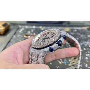 Reloj de pulsera 2023 Nuevo movimiento de cuarzo personalizado Número árabe Dial VVS1 GIA Diamond Men's Ladi Jewelry Luxury Wa80O8H0FL5W9B