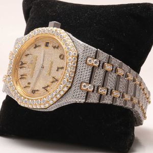 Montre-bracelet 2024nouvelle marque d'arrivée glacée de haute qualité luxe or argent original personnalisé hip hop hommes Diam ond diamant montre-braceletEYCNUGBSCGTS