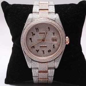 Montre-bracelet 2024 nouvelle marque d'arrivée glacée de haute qualité luxe or argent original personnalisé hip hop hommes Diam ond diamant montre-braceletJJ7R0D82PPSZ