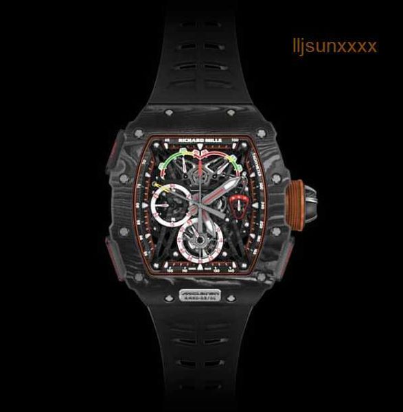 WRISTWATCH Designer Luxury Watch Classic Limited Edition RM 50-03 McLaren F1 Ultralight Tourbillon cronógrafo Sports Mechanical Watch