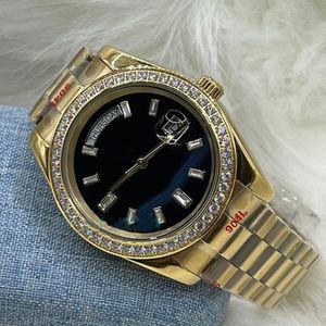 Horloge diamanten horloges dames klassiek horloge 41 mm automatische dubbele kalender Opvouwbare gesp 904L roestvrij staal goud waterdicht 285Y