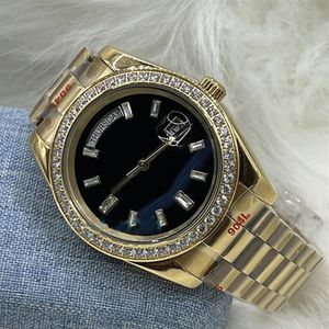 polshorloge diamant horloges dames klassiek horloge 41 mm automatische dubbele kalender vouwbespeling 904L roestvrij staal goud waterdicht 276H