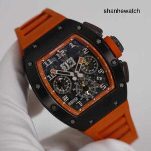 Horloge Fancy Watch RM Polshorloge RM011-FM Heren Titanium Metaal Datumweergave Timing Dynamische opslag Automatisch RM011