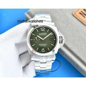 Polshorloge luxe heren horloges designer horloge voor mechanische automatische beweging saffier spiegelgrootte 44 mm 13 mm stalen horlogeband 9xfo