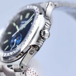 Polshorloge herenhorloge y automatisch mechanisch horloge diamanten horloge 40 mm saffier roestvrij stalen band waterdicht Dign multifunctioneel
