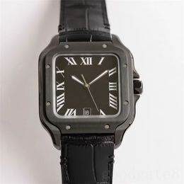 Polshorloge vierkant vintage santo horloges heren automatisch uurwerk dagjurk causaal orologio di lusso luxe designer horloge SA0018 35 mm 39 mm xb08