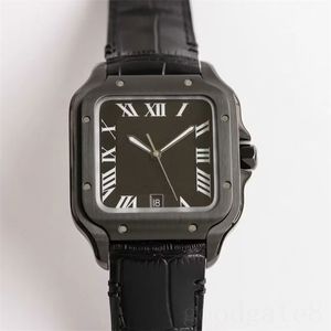 Montre-bracelet carrée vintage Santo montres hommes mouvement automatique robe de jour causale orologio di lusso montre de créateur de luxe SA0018 35mm 39 mm xb08