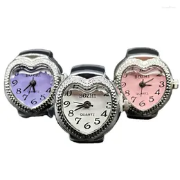 Orologi da polso 10 pezzi Lady Ring Watch Love Dial Fingers Coppia quarzo Moda uomo e donna Piccolo orologio per bambini Giocattoli Donna Relojes automatico