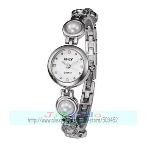 Polshorloges 100 stcs/lot e-ly 011 exclusieve mode dame armband Watch peal riem wrap quartz elegantie groothandel klok voor dameswristwatches