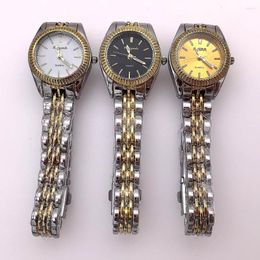 Polshorloges 10 stks/kavel gemengde kleuren goud horloges dames armband mode vrouw kijken casual jurk dames luxe