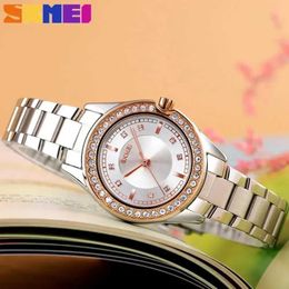 Montre-bracelets 1534 Lady Es STRAPE EN ACIER INOXEUX IMPHERINE RELOJ MUJER FORME FEMMES DU TIRMES INNOVANTS DIAMOND H240504