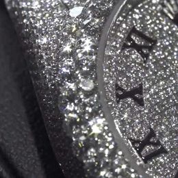 Montre-bracelets 1d2m de haute qualité Fashion Iced Out Watchmens Coup de poignet Luxur