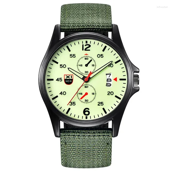 Montre-bracelets 1pc / lot XI Brand Army Watches for Men Reloj Hombre Fashion Fashion Nylon Band Sports Date Quartz Watch Montre Homme
