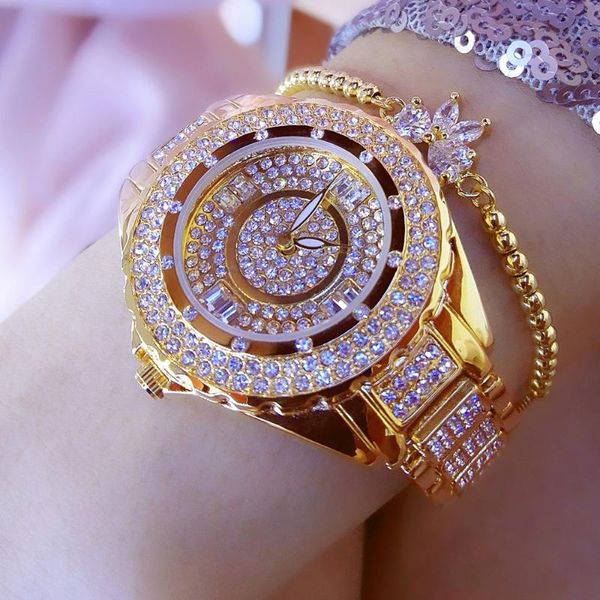 Montres-bracelets 2021 luxe femmes montres diamant grand cadran horloge Quartz dames mode strass montre-bracelet Relogios Femininos