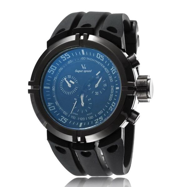 Montres-bracelets 2021 Relogio Masculino luxe loisirs mode V6 montres hommes montre militaire sport Silicone mouvement à Quartz