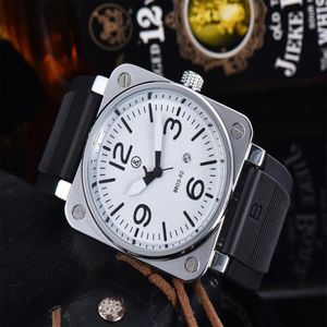 Relojes de pulsera 2021 UMQ Reloj de cuarzo Hombres BR Bell Acero inoxidable Ross Relojes Reloj de pulsera de lujo Military2506