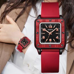 Mujeres de pulsera 2022 Rebirth de la moda Marca Vender a Women Silicone Japan Movement Quartz Wrist Watch para mujeres relojes de reloj femeninos impermeables
