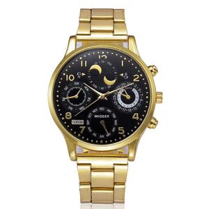 Polshorloges 2022 Migeer Watch Luxe Men Gold Mode Metal Alloy Quartz Horloges Price Drop Reloj Hombre 272P