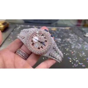 Polshorloges 2022 Nieuwe kwartsbeweging aangepaste Arabische cijfer wijzerplaat vvs1 gia diamant heren ladi sieraden luxe horlogw8t2odf4 231s