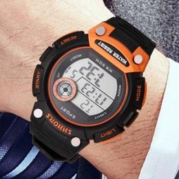 Montres-bracelets 2022 Reloj Hombre SHHORS LED montres numériques hommes étanche bande de résine montre électronique mode Sport grand