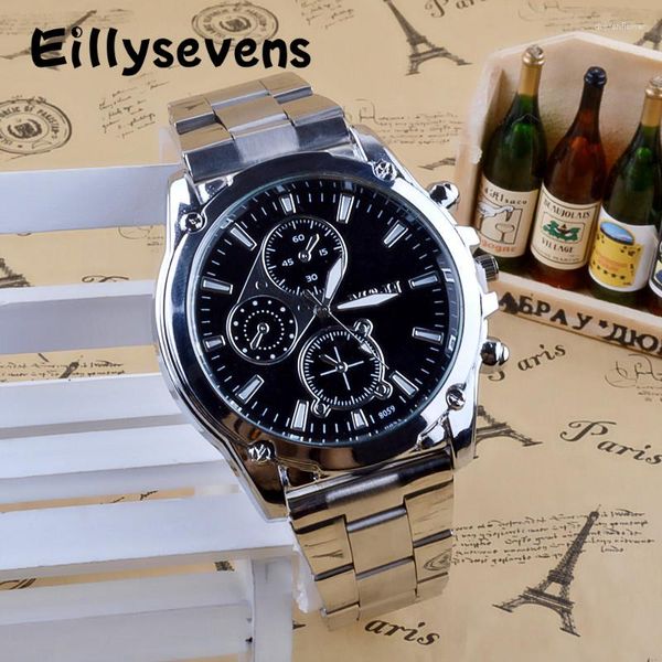 Montres-bracelets 2023 Exquis Processing Business About Men Acier Inoxydable Bande Machines Sport Montres Mens Luxury Wrist Watch Man Clock