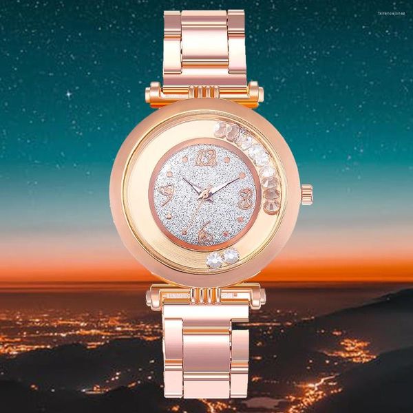 Relojes de pulsera 2023, reloj de pulsera de cuarzo de aleación a la moda, reloj de mujer con diamantes de imitación, relojes para mujer, reloj Montre Femme