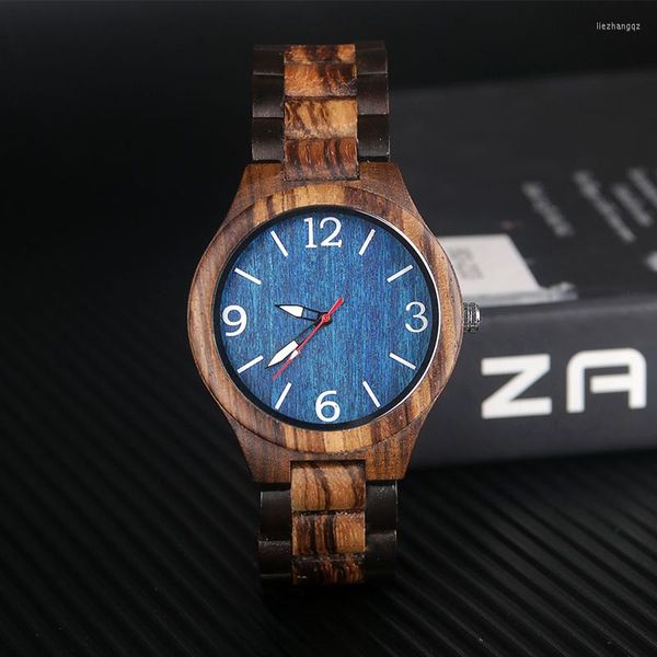Relojes de pulsera 2023, diseño deportivo informal a la moda, Reloj de madera de lujo para Hombre, Reloj de madera de cuarzo hecho a mano, Reloj para Hombre