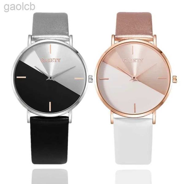 Relojes de pulsera 2023 Reloj de moda para mujer Relojes de cuarzo Relojes de mano para mujer de doble color Reloj elegante para amantes de la pulsera para mujer 24319