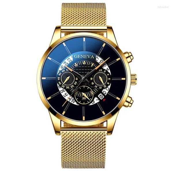 Relojes de pulsera 2023 Relojes para hombre de moda Top Reloj de cuarzo Hombres Casual Slim Mesh Steel Sport para hombre Relogio Masculino