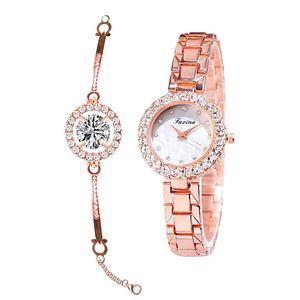 Montres-bracelets 2023 mode femme montre à Quartz Zicon Bracelet deux pièces bijoux