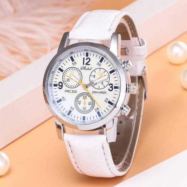 Relojes de pulsera 2023, gran oferta, relojes para hombre, relojes deportivos blancos para hombre, relojes de pulsera de cuarzo con banda de cuero, Reloj masculino, los mejores regalos, Reloj HombreL2303