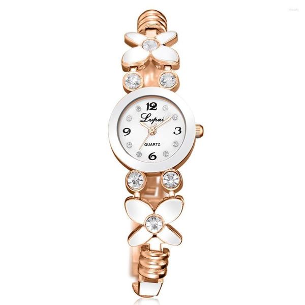 Montres-bracelets 2023 mode coréenne montre pour femmes tendance fleur avec strass Performance marchandises approvisionnement montres