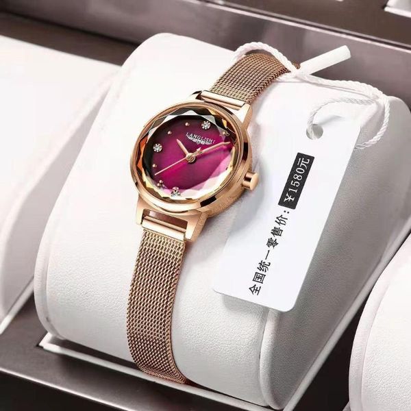 Montres-bracelets 2023 luxe dames montre haut marque décontracté mince maille en acier inoxydable étanche femmes Bracelet Quartz robe Feminino Reloj