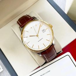 Relojes de pulsera 2023 Reloj de marca comercial de 40 mm con cinturón clásico mecánico automático de lujo para hombres