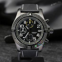 Montre-bracelets 2023 HOMME Watch Top Brand Mouvement automatique Mouvement noir Digne Black With Leather Reloj Hombre