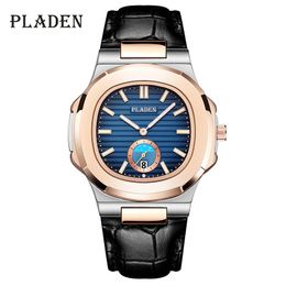 Polshorloges 2023 Men Watches mode sport lederen kwarts horloge luxe 30m waterdichte date datum Luminous Hand Montre Homme verkopen