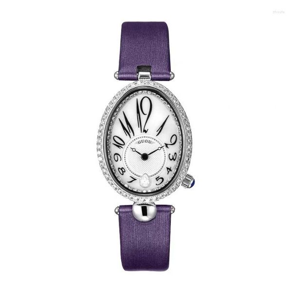 Relojes de pulsera 2023, relojes de mujer con esfera ovalada superior, reloj de pulsera elegante con diamantes de imitación, reloj de pulsera de cuarzo con vestido de diamantes para mujer