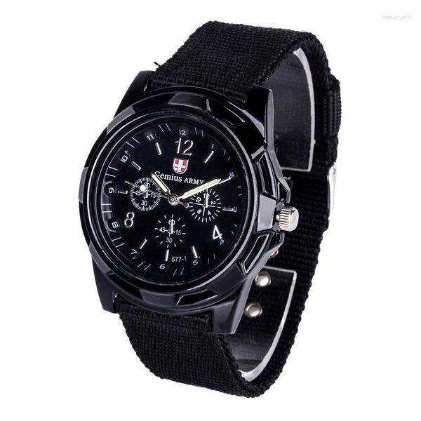 Montres-bracelets 2023 Montres Hommes Top Casual Militaire Quartz Sport Montre-Bracelet En Nylon Souple Mâle Horloge Montre Relogio Masculino