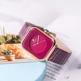 Relojes de pulsera 2023 WWOOR para mujer, reloj de lujo informal para mujer, cuarzo rectangular, marca superior, moda minimalista, Zegarek Damski