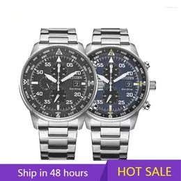 Montre-bracelets 2024 Citixxx Fashion Men Men en acier inoxydable montre le calendrier de luxe Quartz Wrist Business Watches For Man Clock Montre Homme
