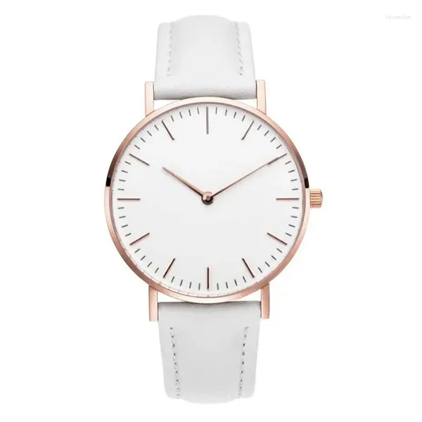 Montre-bracelets 2024 Luxury Fashion Watch For Women Leather Mesdames Bracelet Quartz Simple Quartz Montre de bracelets pour femmes Zegarek Damski Reloj